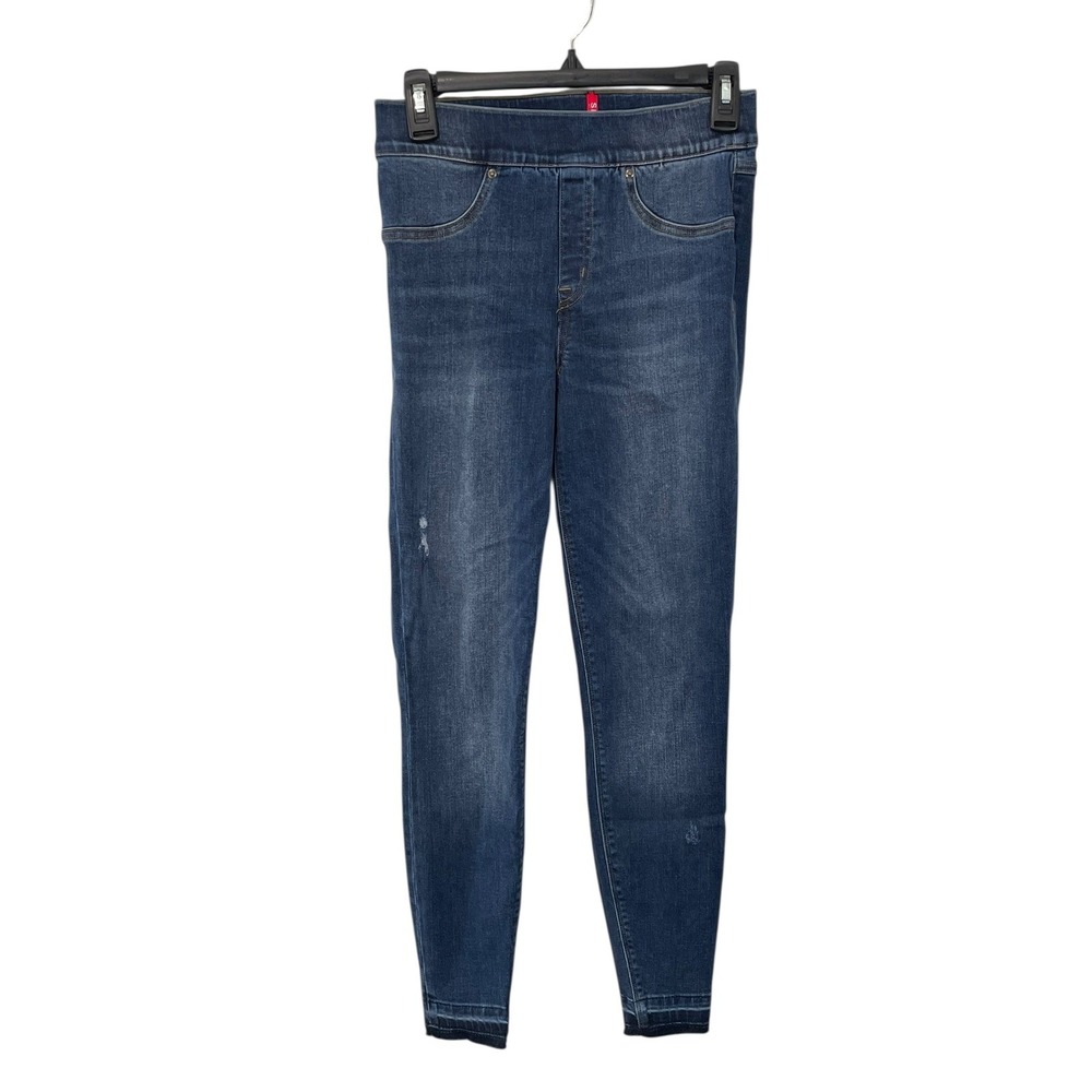 SPANX Small Distressed Denim Leggings Pull On Jeans Tummy Control Jegging 20203R